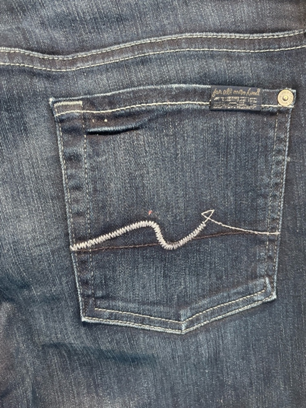 7 For All Mankind Women's Dark Indigo Bootcut Jeans Size 29 - Picture 7 of 8